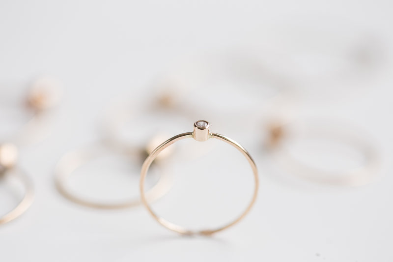 Tiny Diamond Ring